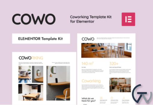 COWO Coworking Elementor Template Kit