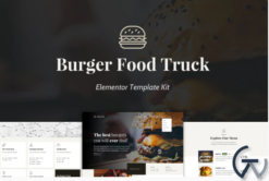 Burger Food Truck - Popup Restaurant Elementor Template Kit