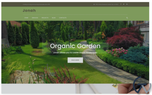Jonah Landscape Design and Lawn Mowing WordPress Theme