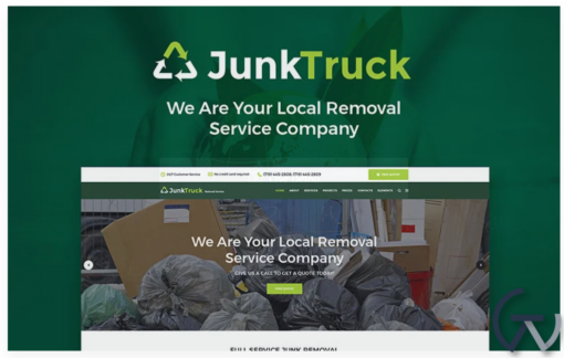 JunkTruck Garbage Removal Service WordPress Theme