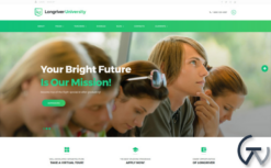 Longriver University Responsive WordPress Theme