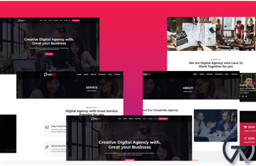 Maxz Corporate WordPress Theme