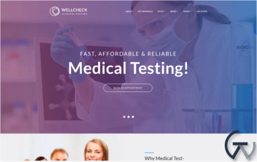 MediCheck Medical Laboratory Responsive WordPress Theme