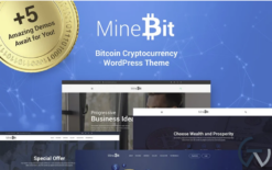 MineBit - Bitcoin Cryptocurrency WordPress Theme