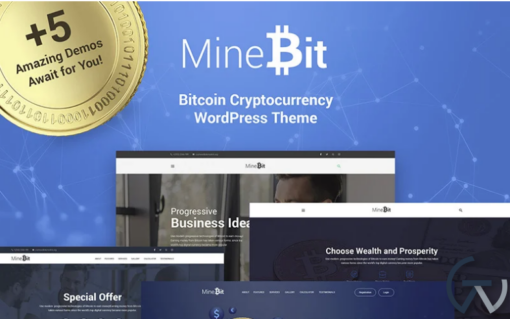 MineBit Bitcoin Cryptocurrency WordPress Theme