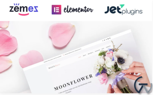 Moon Flower Flower Shop WordPress Theme