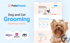 PetsGroom - Dog & Cat Grooming WordPress Theme