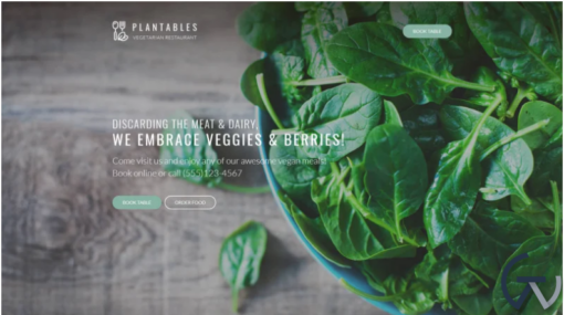 Plantables Vegetarian Restaurant WordPress Theme