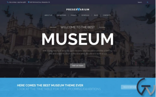 Preservarium Museum Responsive WordPress Theme