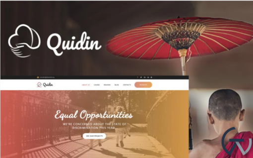 Quidin Charity Fully Responsive WordPress Theme
