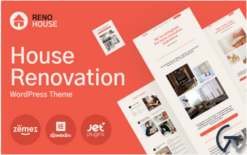 RenoHouse - Modern Construction Project Website WordPress Theme