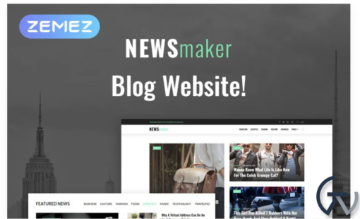 Newsmaker News Blog Multipurpose Modern Elements WordPress Theme