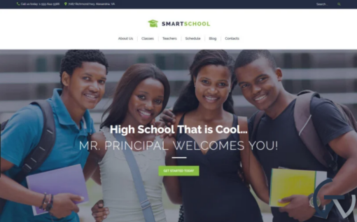 Smart School High School Education Responsive WordPress Theme