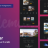 Alcor %E2%80%94 Dark Real Estate Elementor Template Kit