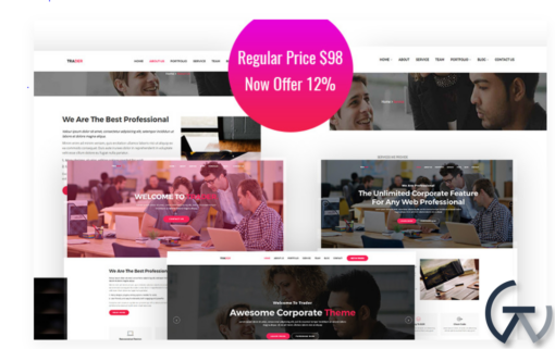 Trader Responsive Creative WordPress Theme