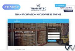 Transitec - Transportation Multipurpose Minimal Elementor WordPress Theme