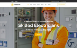 VoltaBolt - Electrician Services Responsive WordPress Theme