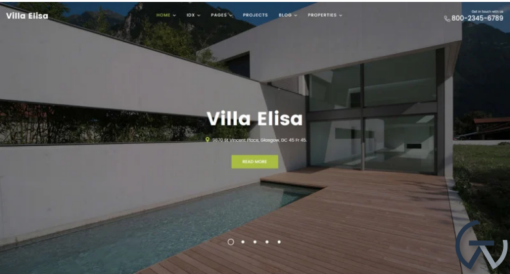 Villa Elisa Real Estate Responsive WordPress Theme