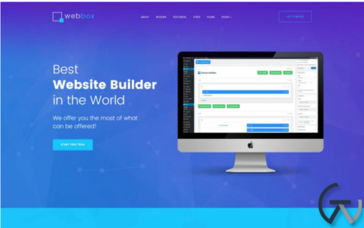Webbox One Page Product Landing WordPress Theme