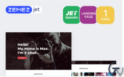 Shootex - Photographer Jet Elementor Template