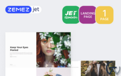 Tinycity - Creative Splitscreen Jet Elementor Template