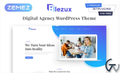Blezux - Digital Multipurpose Modern Elementor WordPress Theme
