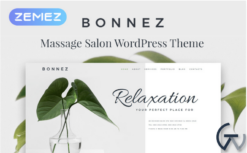 Bonnez - Massage Salon Ready-to-Use Minimal Elementor WordPress Theme