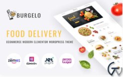 Burgelo - Food Delivery ECommerce Modern Elementor WooCommerce Theme