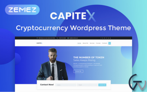 Capitex ICO Marketing Elementor WordPress Theme