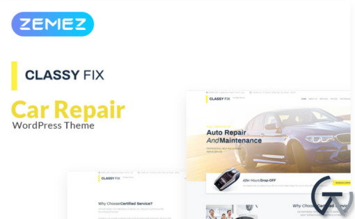 Classy Fix Car Repair Elementor WordPress Theme