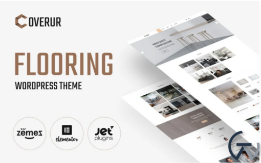 Coverur Flooring Company Multipurpose Minimal Elementor WordPress Theme