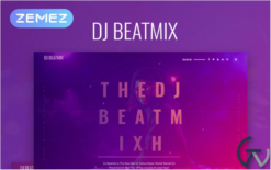 DJ Beatmix - Personal Page Elementor WordPress Theme