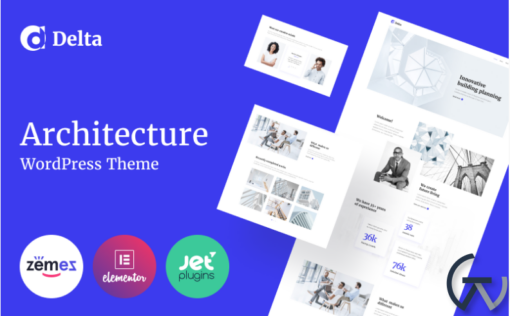 Delta Architecture Minimal Elementor WordPress Theme