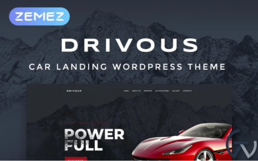 Drivous Car Landing Responsive Elementor WordPress Theme