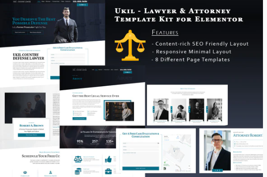 Ukila - Lawyer & Attorney Template Kit for Elementor 1 Ukila - Lawyer & Attorney Template Kit for Elementor