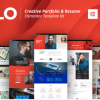 FLO Creative Portfolio Resume Template Kit