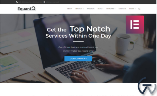 Equanto Business Consulting Elementor WordPress Theme