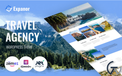 Expanor Travel Agency Multipurpose Modern Elementor WordPress Theme