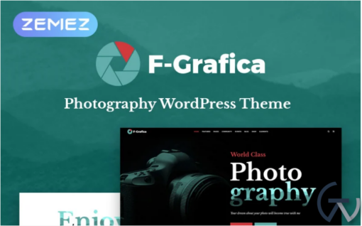 F Grafica Photography Elementor WordPress Theme
