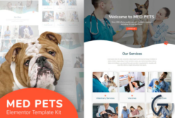 Med Pets - Template Kit for Elementor