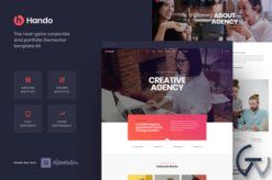 Hando - Corporate & Portfolio Elementor Template Kit