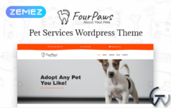 Four Paws - Pet Services Multipurpose Classic Elementor Tema WordPress №77545