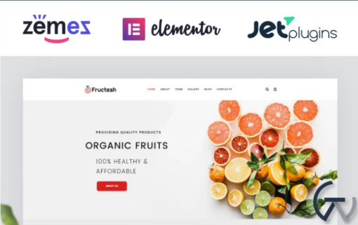 Fructesh Organic Fruits Delivery Multipurpose Modern Elementor WordPress Theme