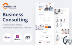 Generisys - Business Consulting Multipurpose Classic Elementor WordPress Theme