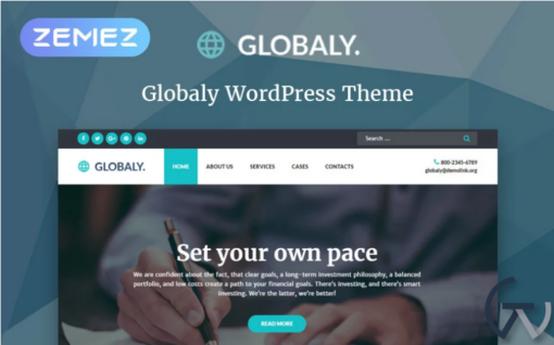 Globaly Business Multipurpose Modern Elementor WordPress Theme