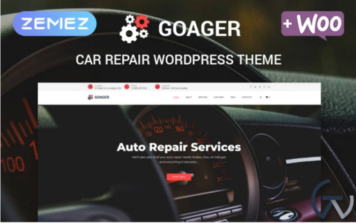 Goager Auto Repair ECommerce Modern Elementor WordPress Theme