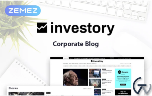 Investory Corporate Blog Elementor WordPress Theme