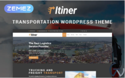 Itiner - Transportation Multipurpose Minimal Elementor WordPress Theme