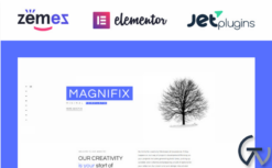 Magnifix - Minimal Parallax WordPress Theme