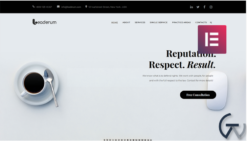 Leaderum - Minimal Business Elementor WordPress Theme